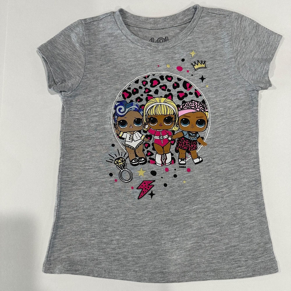 LOL Surprise Grey Shirt - Size 6/6x.
